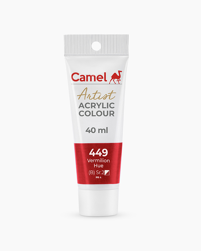 Camel Artist Acrylic Colours Vermilion Hue